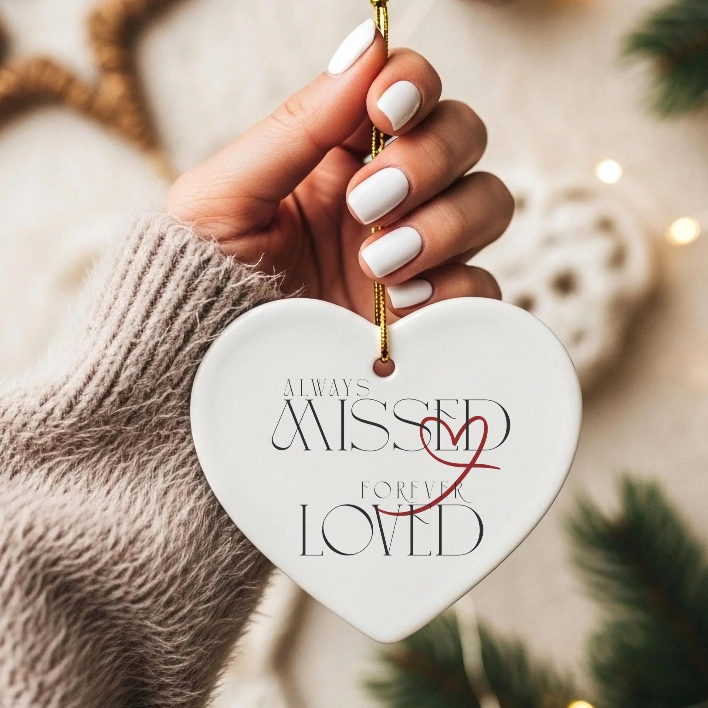 Memorial Gift: Keepsake Ceramic Ornament To Remember Loved One