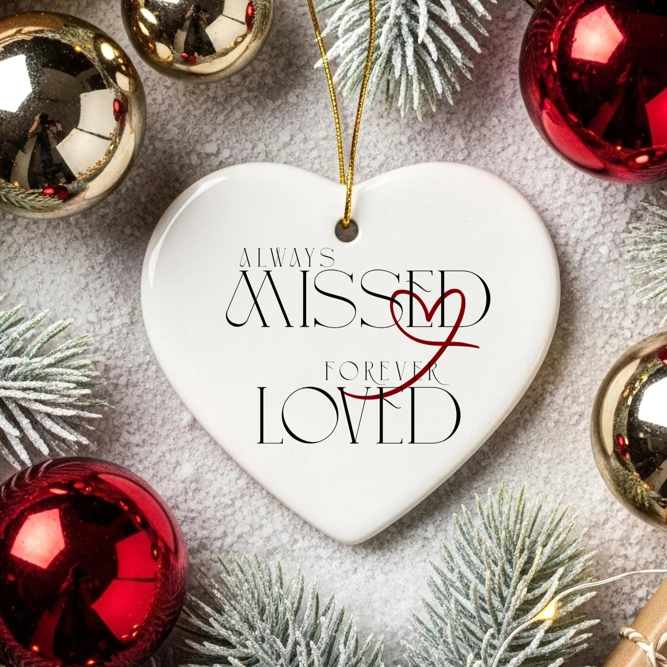 Memorial Gift: Keepsake Ceramic Ornament To Remember Loved One